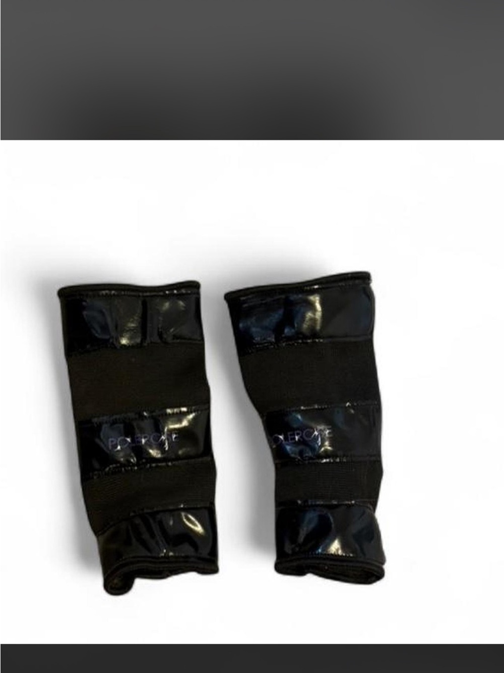 Black Patent Stretch feet Wraps